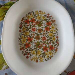 Corelle by Corning Indian Summer flowers  oval platter 12 in